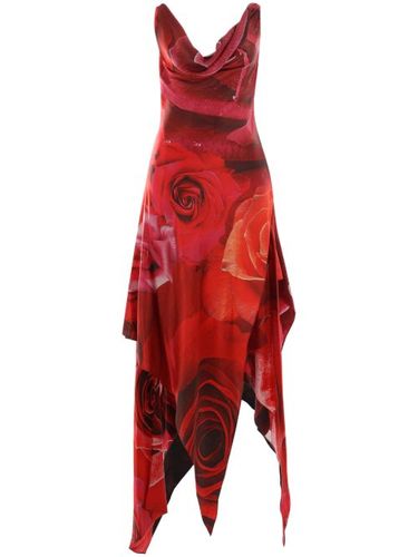Robe à imprimé Garden Rose - Roberto Cavalli - Modalova