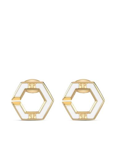 Boucles d'oreilles Plein Legacy serties de cristaux - Philipp Plein - Modalova