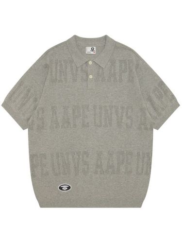 Polo à logo perforé - AAPE BY *A BATHING APE® - Modalova