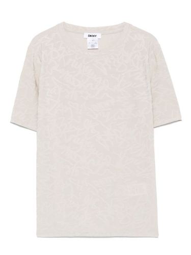 T-shirt à logo en jacquard - DKNY - Modalova
