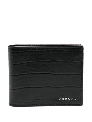 Portefeuille en cuir à logo imprimé - John Richmond - Modalova