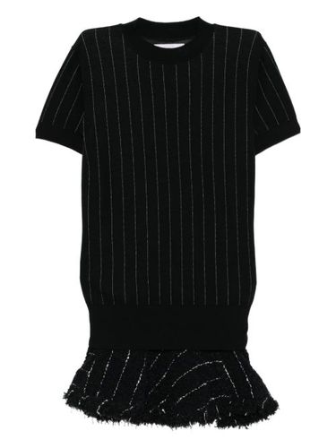 Robe en tweed à volants - sacai - Modalova