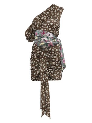 Robe courte à design patchwork - The Attico - Modalova