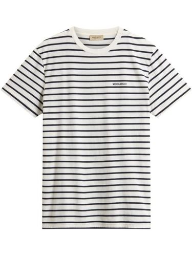 Woolrich t-shirt à rayures - Blanc - Woolrich - Modalova