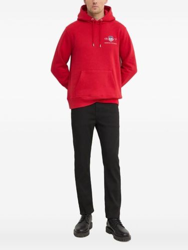 Gant hoodie à logo brodé - Rouge - Gant - Modalova