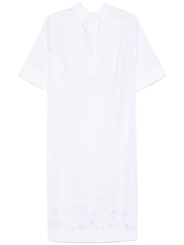 Robe mi-longue à fleurs brodées - P.A.R.O.S.H. - Modalova