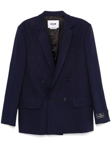 Blazer à boutonnière croisée - MSGM - Modalova