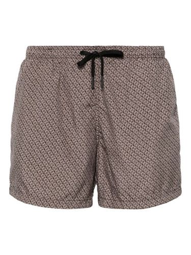 Short de bain à imprimé géométrique - Tagliatore - Modalova