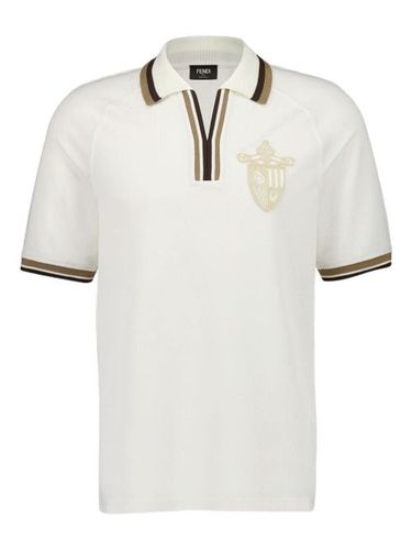 FENDI polo en jacquard - Blanc - FENDI - Modalova