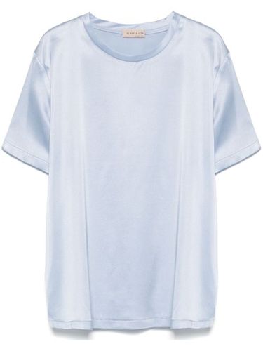 Blanca Vita t-shirt satiné - Bleu - Blanca Vita - Modalova