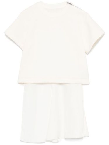 T-shirt à empiècements contrastants - sacai - Modalova