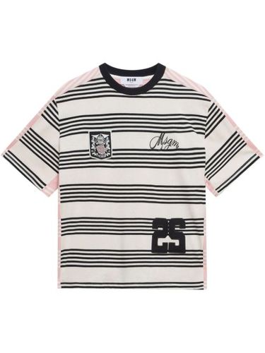 T-shirt à empiècements - MSGM - Modalova