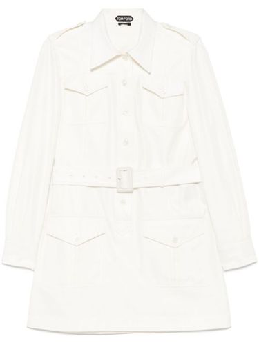 Robe-chemise courte à taille ceinturée - TOM FORD - Modalova
