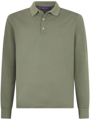 Polo à logo brodé - Ralph Lauren Purple Label - Modalova