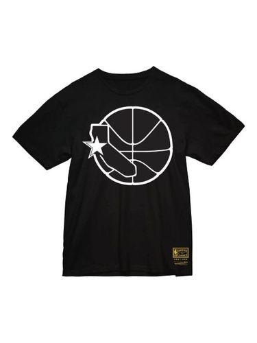 T-shirt NBA Golden State Warriors Hardwood Classics 'Black' - Mitchell & Ness - Modalova