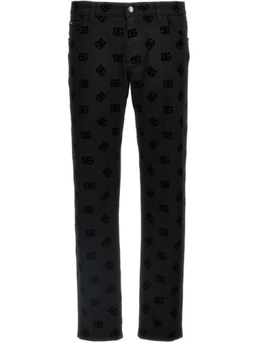 Jean à logo embossé - Dolce & Gabbana - Modalova