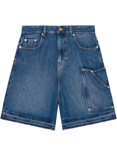 GANNI short en jean - Bleu - GANNI - Modalova