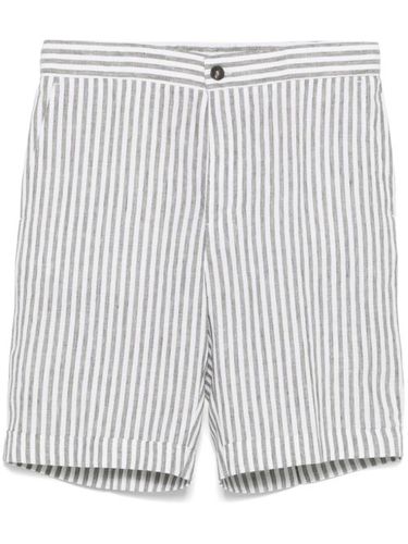 Peserico short à rayures - Gris - Peserico - Modalova