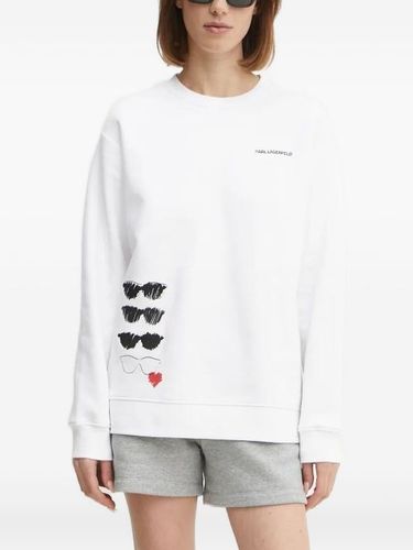 T-shirt à imprimé lunettes de soleil - Karl Lagerfeld - Modalova