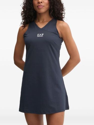 Robe courte à col v - Ea7 Emporio Armani - Modalova