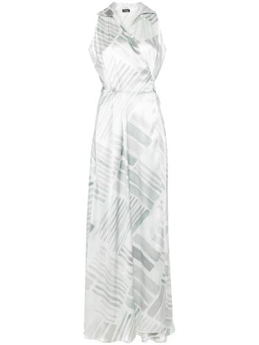 Robe longue à imprimé abstrait - Kiton - Modalova