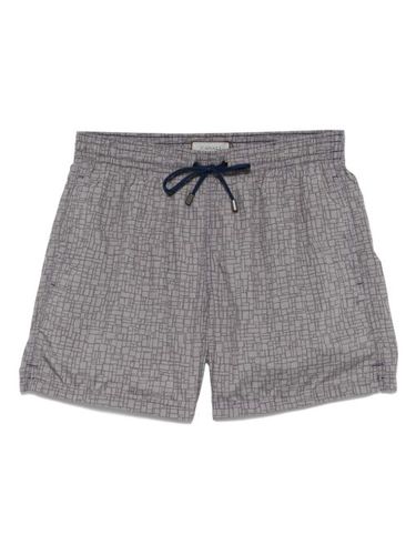 Short de bain à imprimé graphique - Canali - Modalova