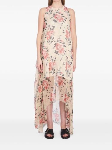 Robe en soie à coupe longue - LOEWE - Modalova