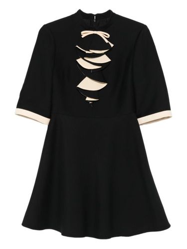 Robe courte volantée à détail de nœud - Valentino Garavani - Modalova