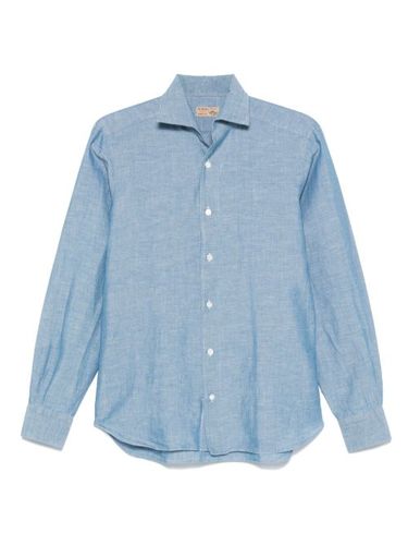 T-shirt en tissu flammé - Barba - Modalova