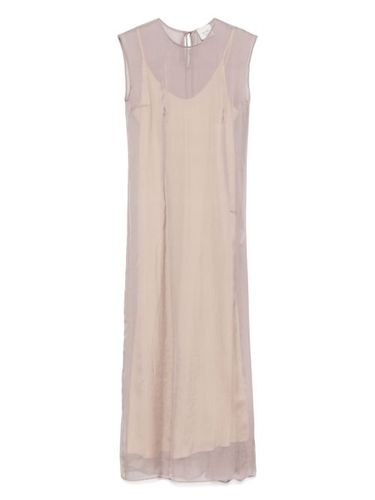 Robe longue à design plissé - Alysi - Modalova