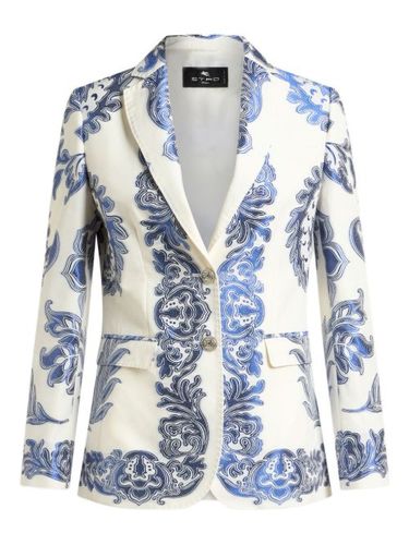Blazer à fleurs imprimées - ETRO - Modalova