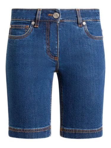 Short en jean à broderies - ETRO - Modalova