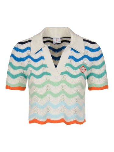Casablanca polo à motif ondulé - Casablanca - Modalova