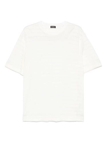Zegna t-shirt à rayures - Blanc - Zegna - Modalova