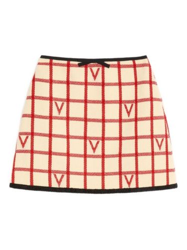 Minijupe à motif grille - Valentino Garavani - Modalova