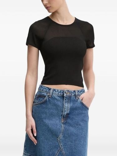 HUGO t-shirt côtelé - Noir - HUGO - Modalova