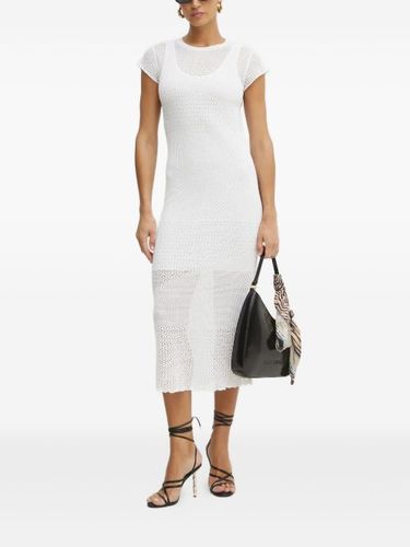 Robe en maille ajourée à coupe mi-longue - PINKO - Modalova