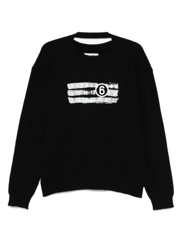 Sweat à numéro signature imprimé - MM6 Maison Margiela - Modalova