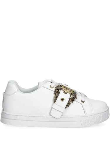 Baskets en cuir à logo embossé - Versace Jeans Couture - Modalova