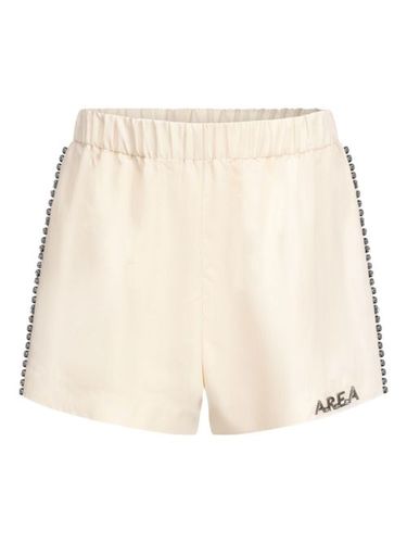 Short de sport à ornements en cristal - AREA - Modalova