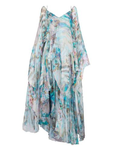 Robe longue à design asymétrique - Roberto Cavalli - Modalova