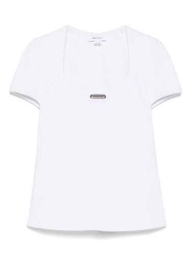 T-shirt à plaque logo - Alexander McQueen - Modalova