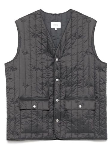 Gilet matelassé à plaque logo - Maison Kitsuné - Modalova