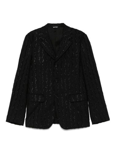 Blazer à détails de franges - Comme des Garçons Homme Plus - Modalova