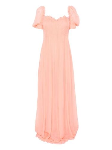 Robe longue à design plissé - Ermanno Scervino - Modalova