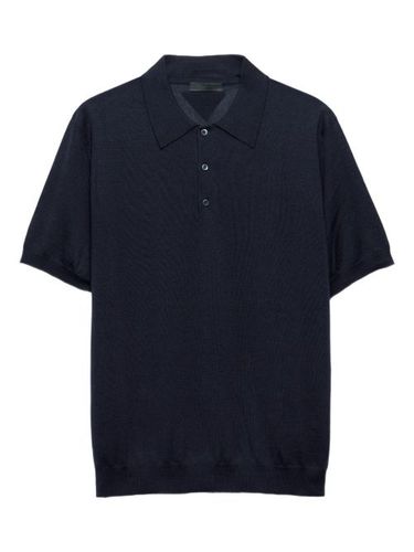Prada polo en maille - Bleu - Prada - Modalova