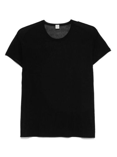 TOTEME t-shirt en soie - Noir - TOTEME - Modalova