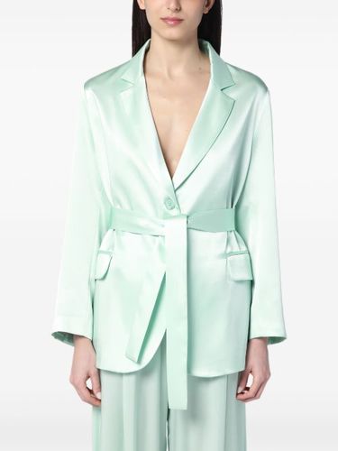 Semicouture blazer en satin - Vert - Semicouture - Modalova