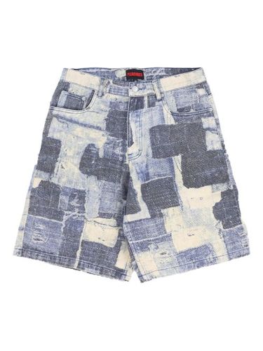 Pleasures short Boro en jean - Bleu - Pleasures - Modalova