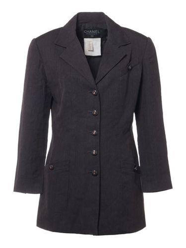 Blazer à simple boutonnage - CHANEL Pre-Owned - Modalova